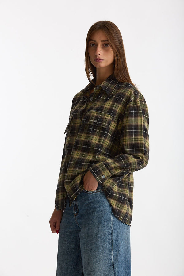 Camicia texana BROTHER verde donna Department five