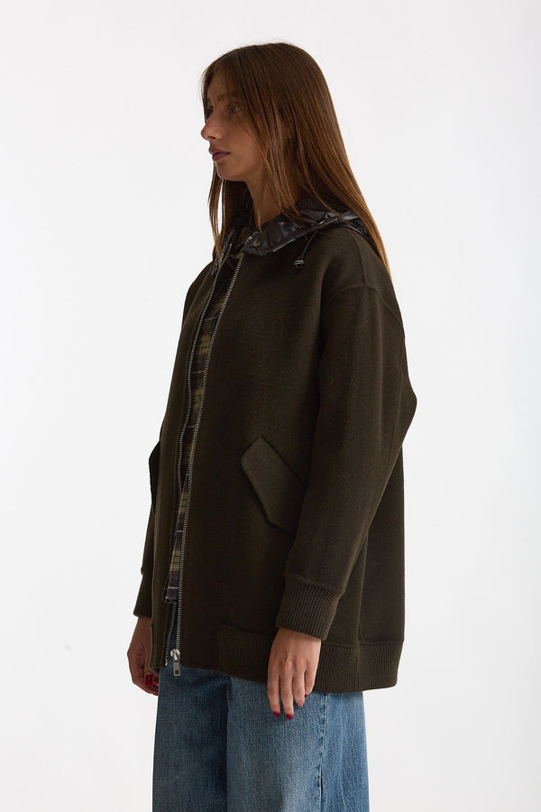Bomber in lana ISLA verde militare donna Department five