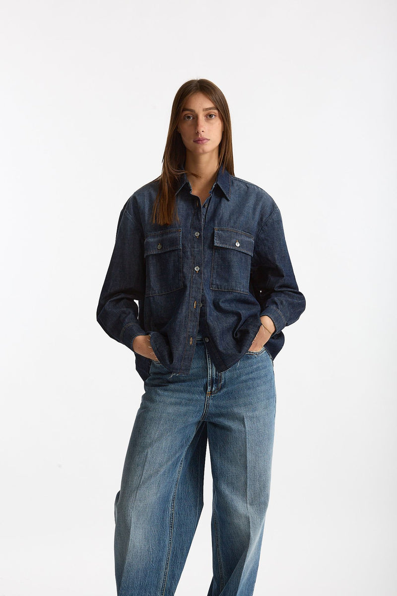 Camicia BROTHER denim oversize donna Department five - 1