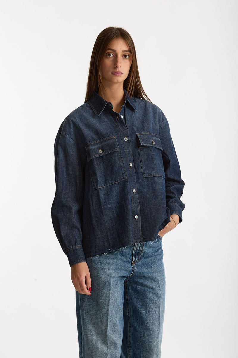 Camicia BROTHER denim oversize donna Department five - 3