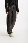 Pantalone ecopelle barrel GOOD marrone donna Department five - 3