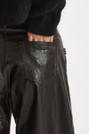 Pantalone ecopelle barrel GOOD marrone donna Department five - 7