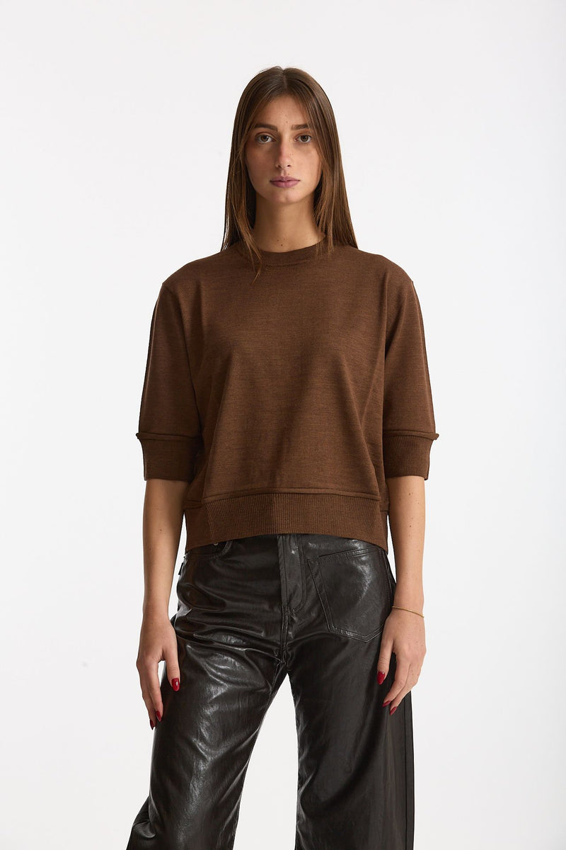Maglia cut-out RAINI tabacco donna Department five - 1