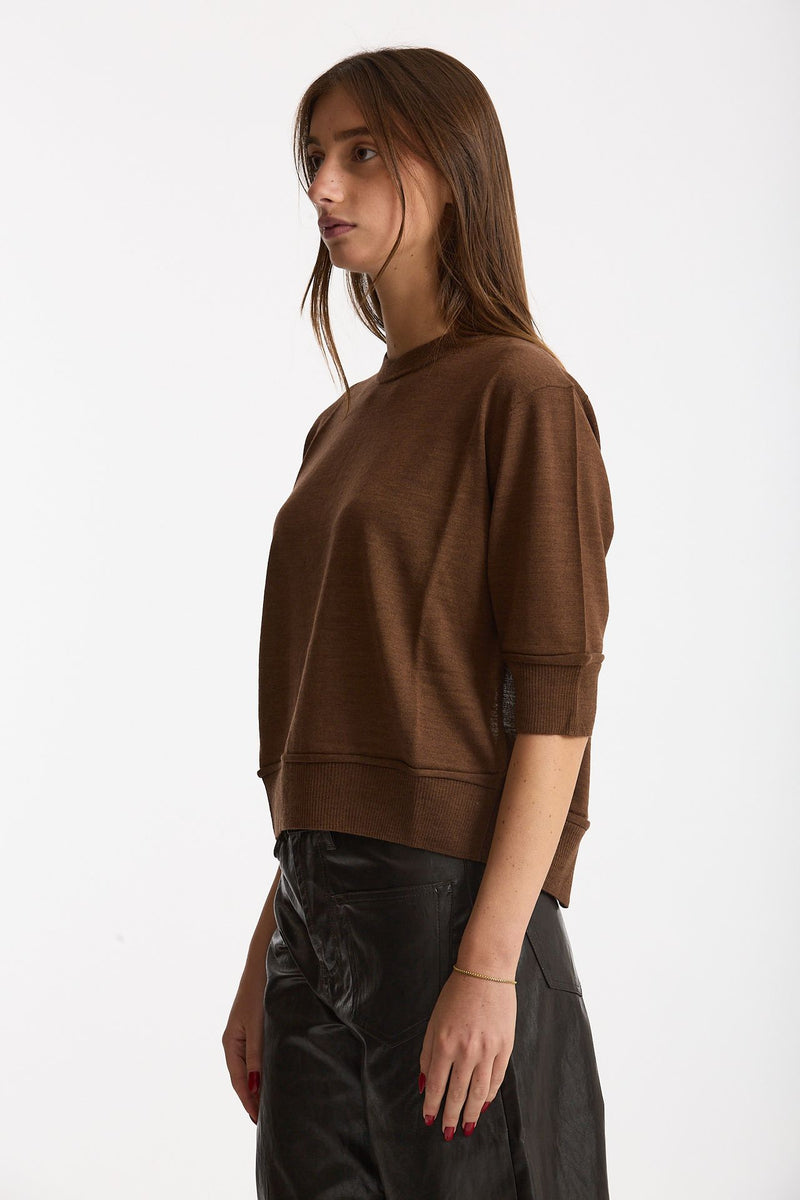 Maglia cut-out RAINI tabacco donna Department five - 3