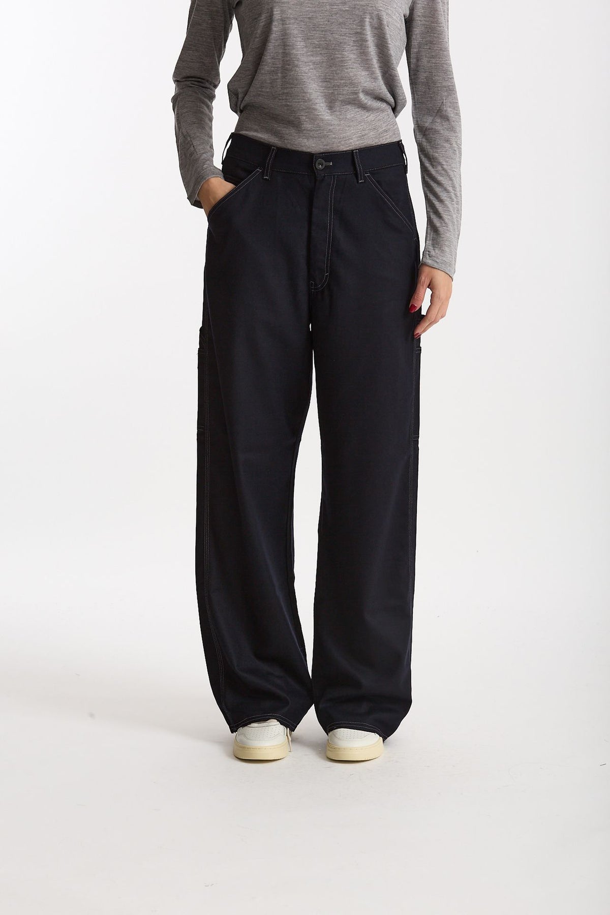 Pantalone work TYPE blu donna Department five - 1