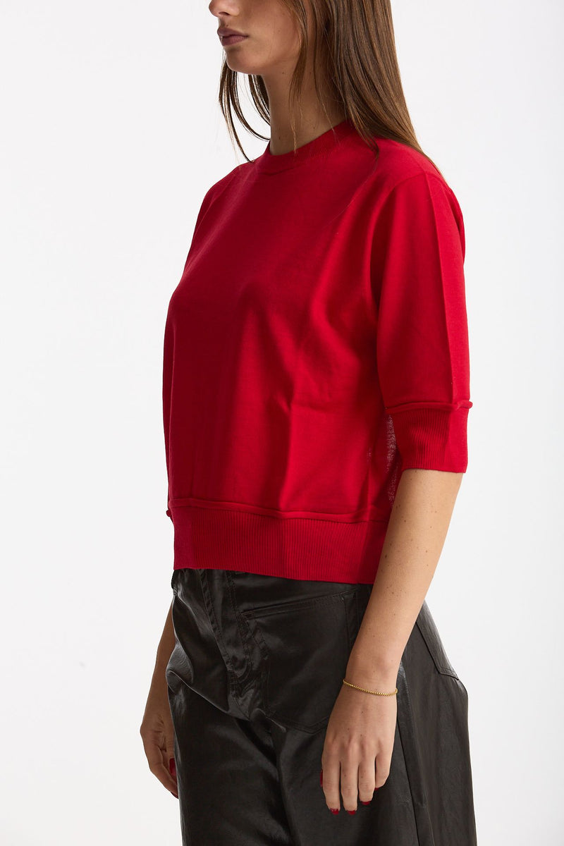 Maglia cut-out RAINI rosso acceso donna Department five - 2