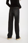 Jeans wide leg JACKLINE Lavaggio nero grigio donna Dondup - 4