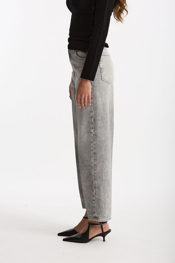 Jeans loose BESSIE lavaggio grigio vintage donna Dondup