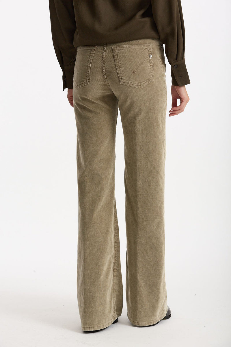 Pantalone palazzo AMBER beige donna Dondup - 3