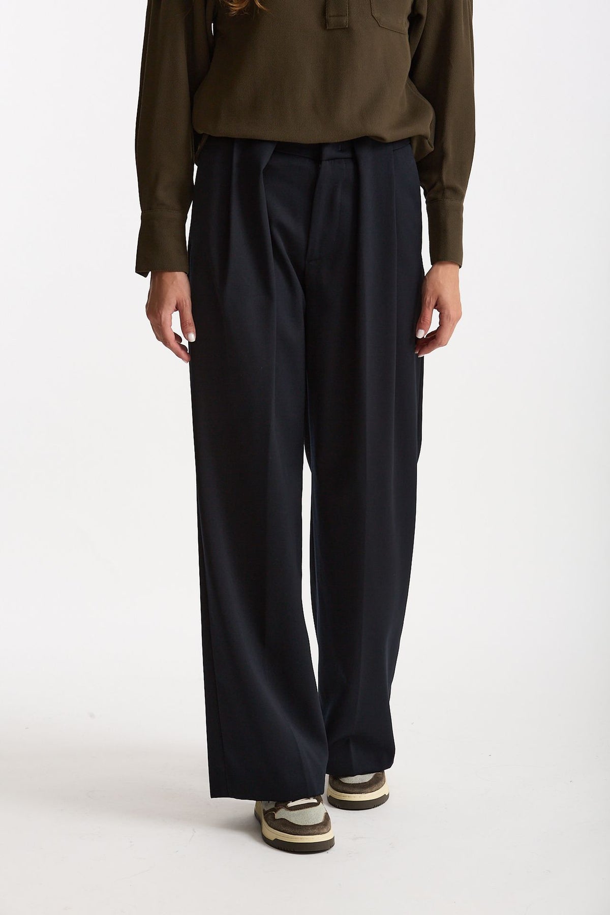 Pantalone wide leg LUCIANA blu donna Dondup - 1