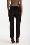 Pantalone slim in velluto NIMA nero donna Dondup - 3