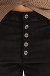 Pantalone slim in velluto NIMA nero donna Dondup - 5