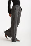 Pantalone palazzo grigio antracite donna Dondup - 1