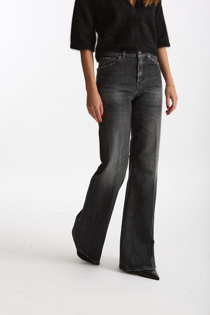 Jeans palazzo AMBER denim antracite donna Dondup - 4