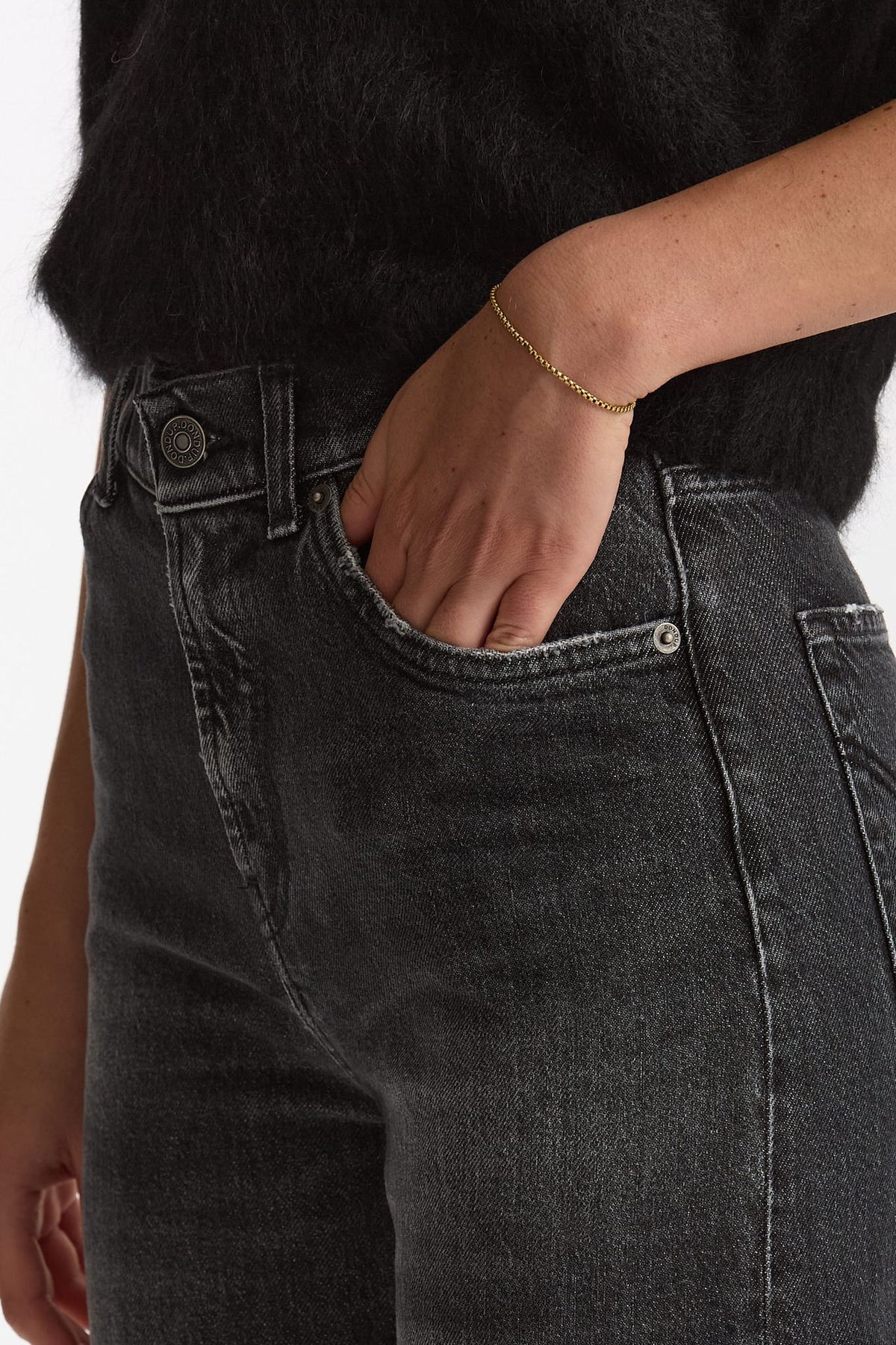 Jeans palazzo AMBER denim antracite donna Dondup - 5