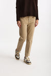 Pantalone slim NIMA in cotone beige donna Dondup - 4