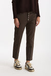 Pantalone slim NIMA in cotone marrone donna Dondup - 1