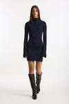 Abito ESIBIZIONISTA tricot slim blu donna Dondup - 1