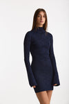 Abito ESIBIZIONISTA tricot slim blu donna Dondup - 3