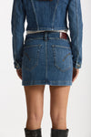 Gonna mini ESIBIZIONISTA in denim stretch donna Dondup - 3