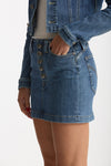 Gonna mini ESIBIZIONISTA in denim stretch donna Dondup - 4
