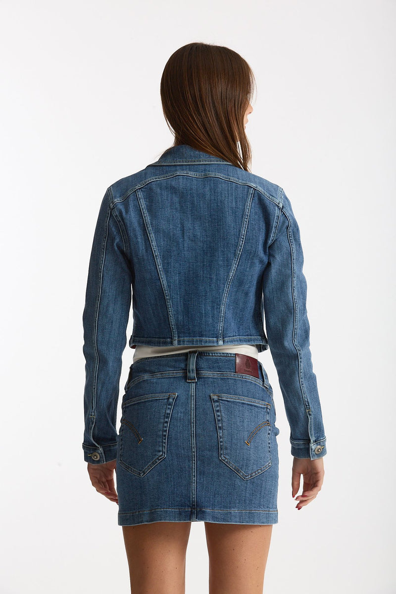 Giubbino ESIBIZIONISTA cropped in denim donna Dondup - 3