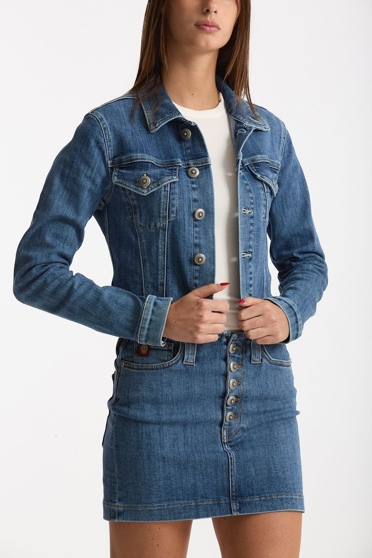 Giubbino ESIBIZIONISTA cropped in denim donna Dondup - 4