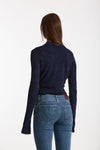 Cardigan ESIBIZIONISTA in maglia jaquard blu donna Dondup - 4