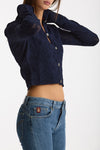 Cardigan ESIBIZIONISTA in maglia jaquard blu donna Dondup - 1