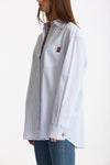 Camicia ESIBIZIONISTA over rigata bianco donna Dondup - 1