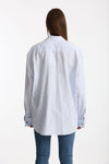 Camicia ESIBIZIONISTA over rigata bianco donna Dondup - 3