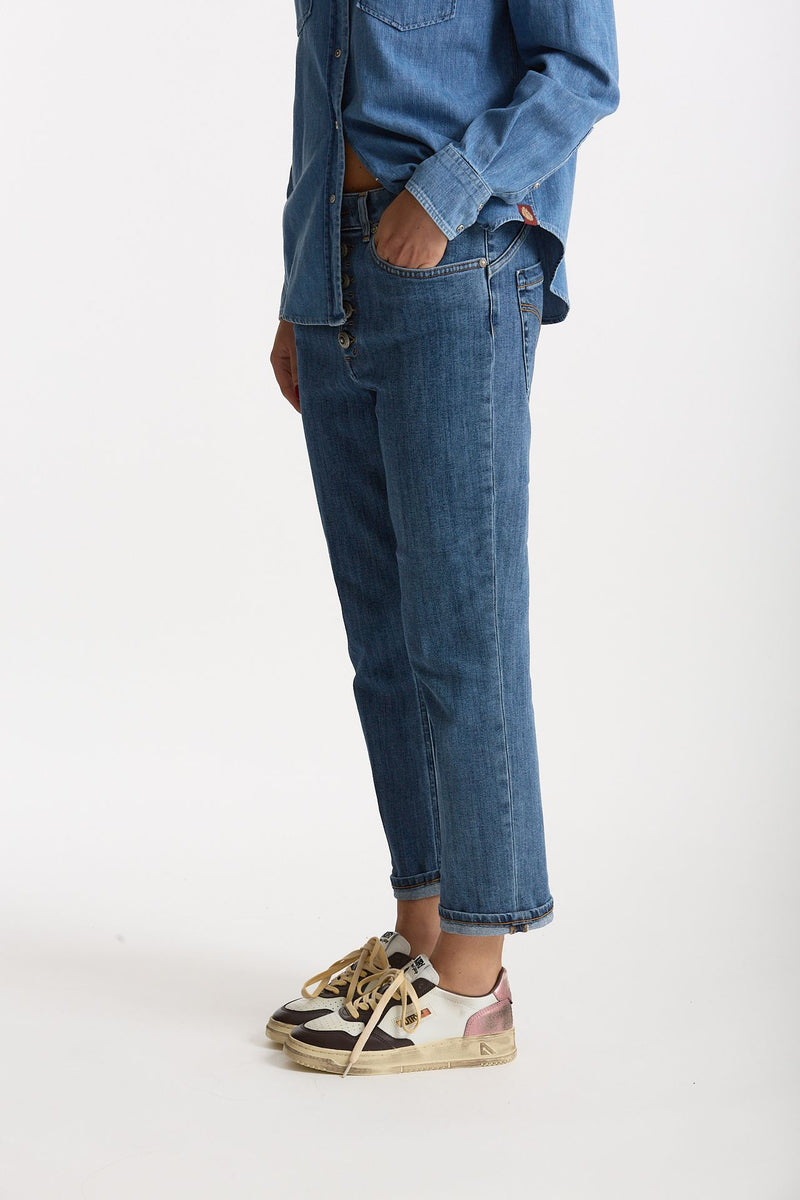 Jeans loose ESIBIZIONISTA KOONS in denim stretch donna Dondup - 2