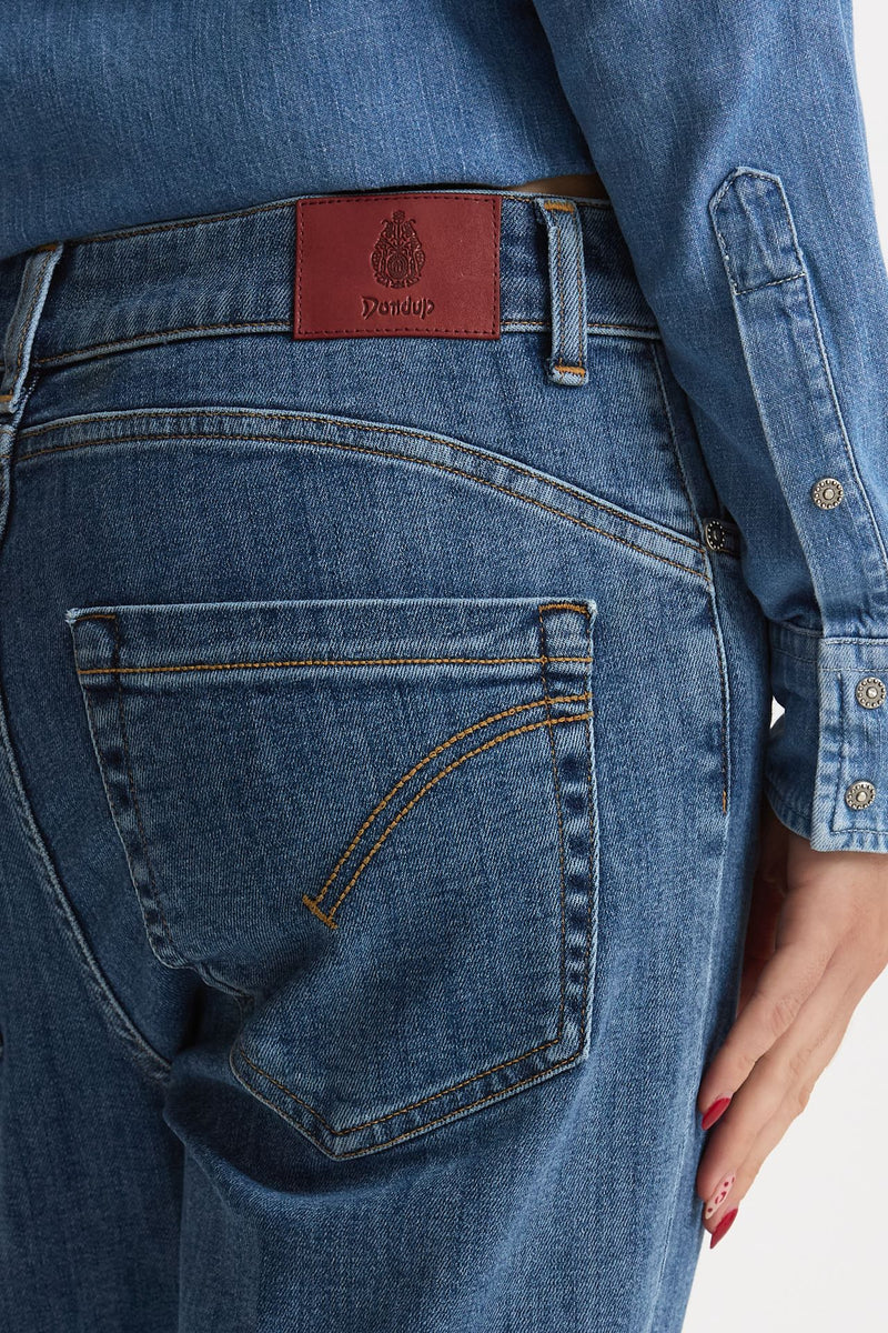 Jeans loose ESIBIZIONISTA KOONS in denim stretch donna Dondup - 5