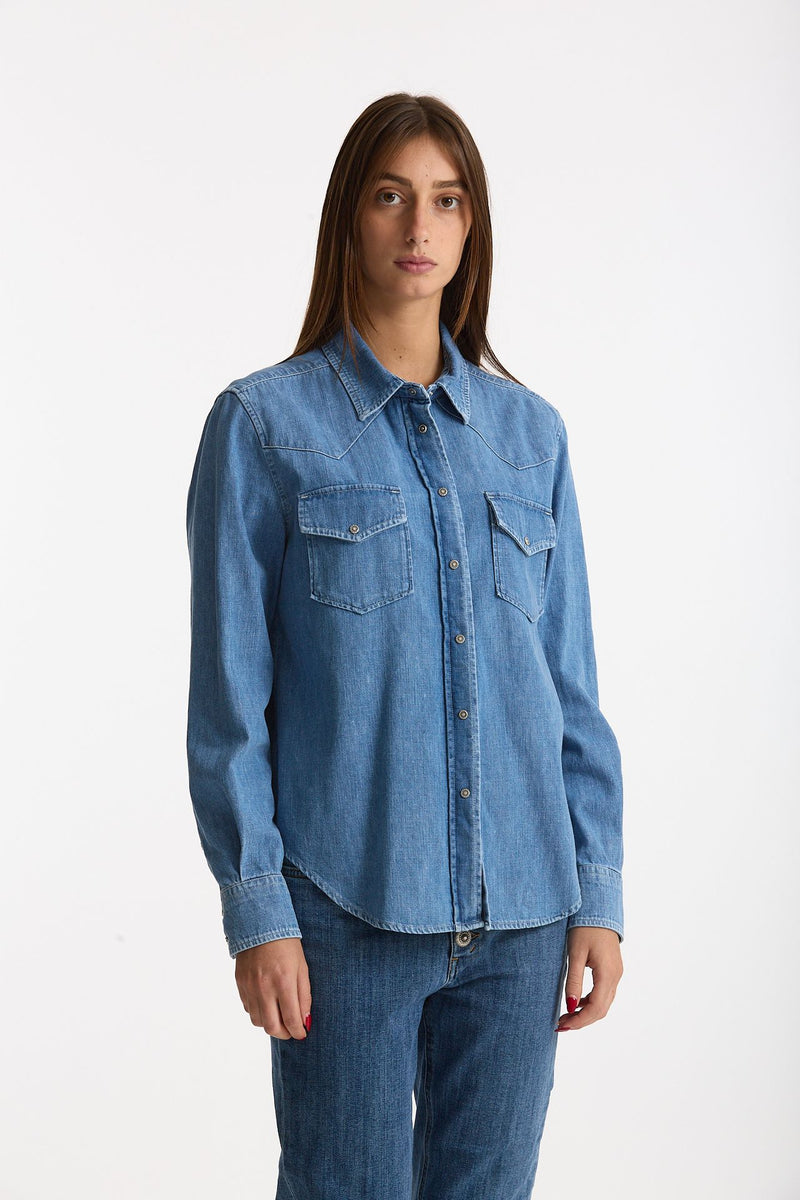 Camicia ESIBIZIONISTA in denim donna Dondup - 1