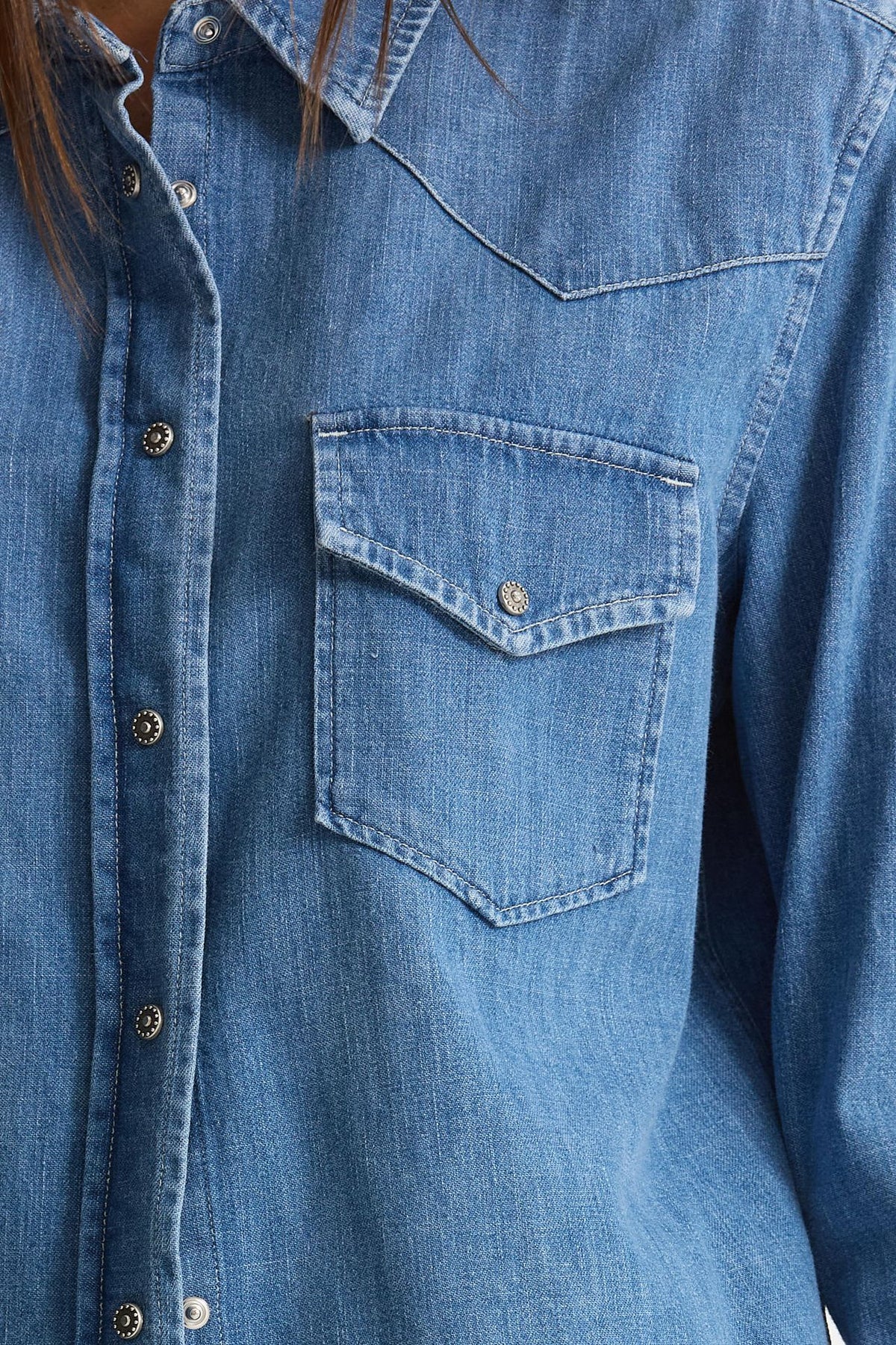 Camicia ESIBIZIONISTA in denim donna Dondup - 5