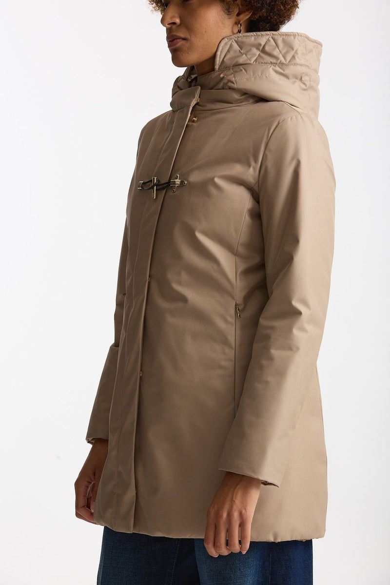 Giaccone TOGGLE in gabardina tecnica beige donna Fay - 4
