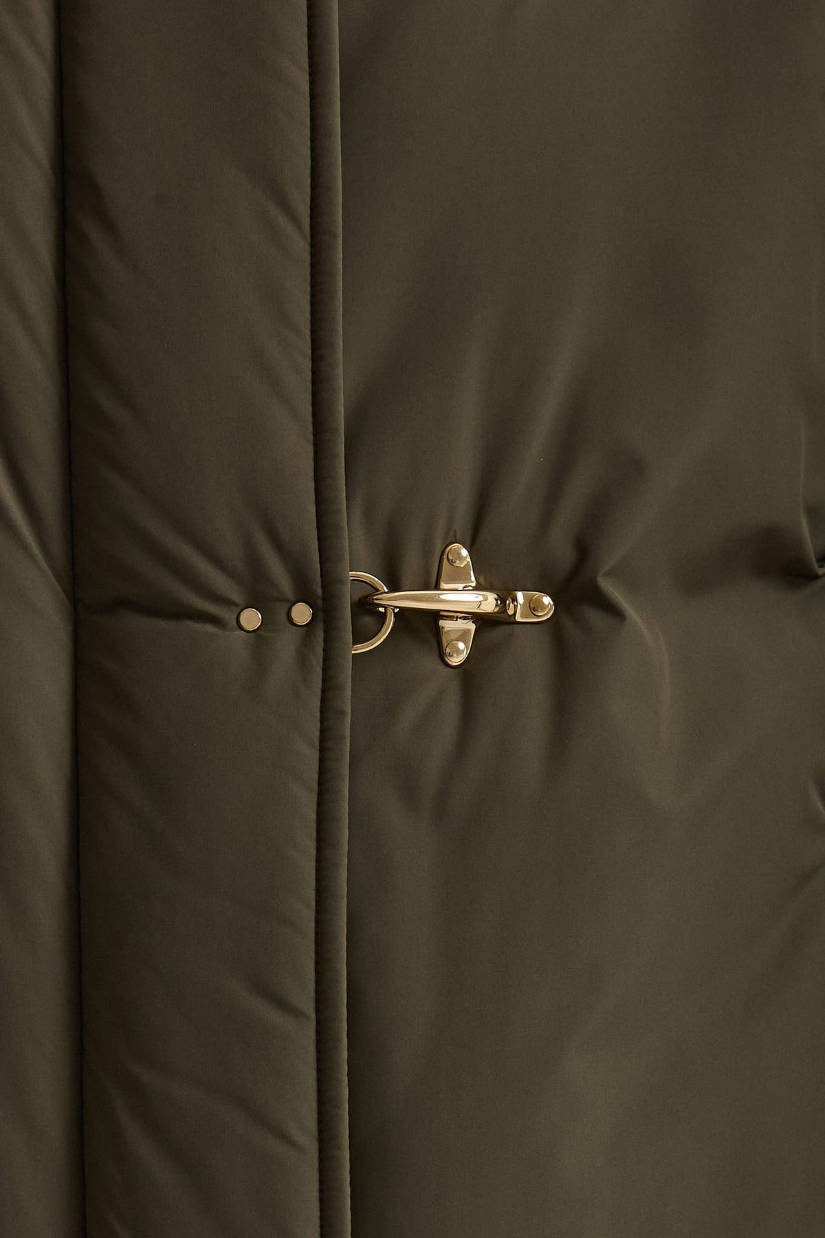 Bomber in microfibra verde militare donna Fay - 5