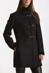 Cappotto slim VIRGINIA in panno di lana nero donna Fay - 1
