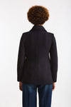 Cappotto slim in panno di lana blu donna Fay - 3