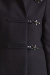 Cappotto slim in panno di lana blu donna Fay - 5