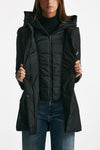 Giaccone TOGGLE in gabardina tecnica nero donna Fay - 5