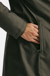 Giaccone TOGGLE in gabardina tecnica verde donna Fay - 6