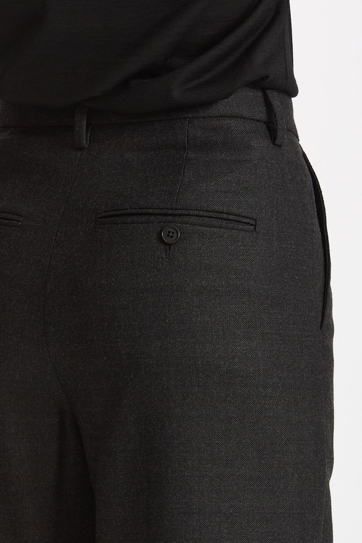 Pantalone in lana PHAEDRA grigio antracite donna Grifoni - 4