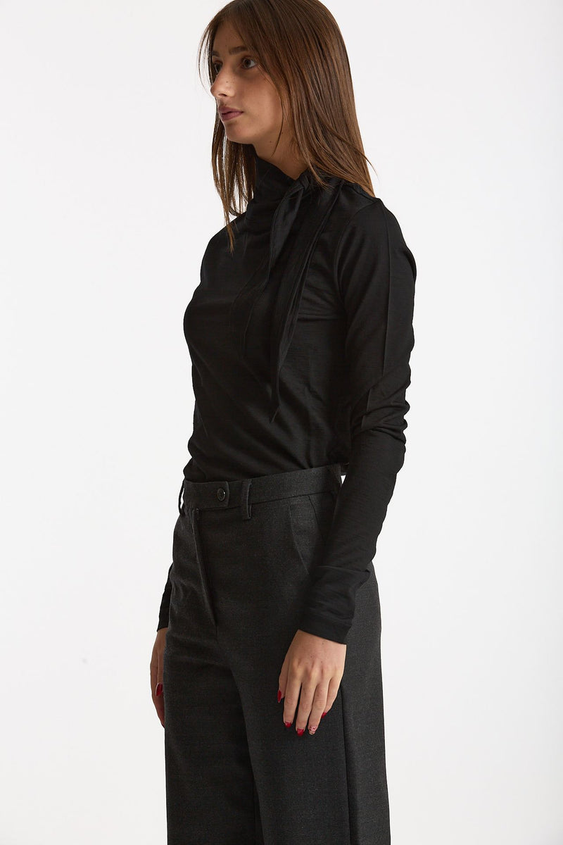 Maglia collo alto TESSA nero donna Grifoni - 3
