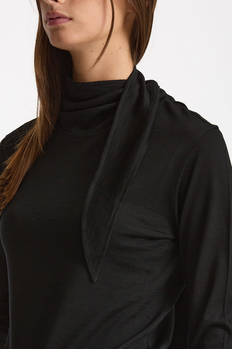 Maglia collo alto TESSA nero donna Grifoni - 6