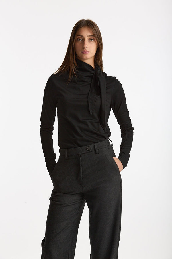 Maglia collo alto TESSA nero donna Grifoni