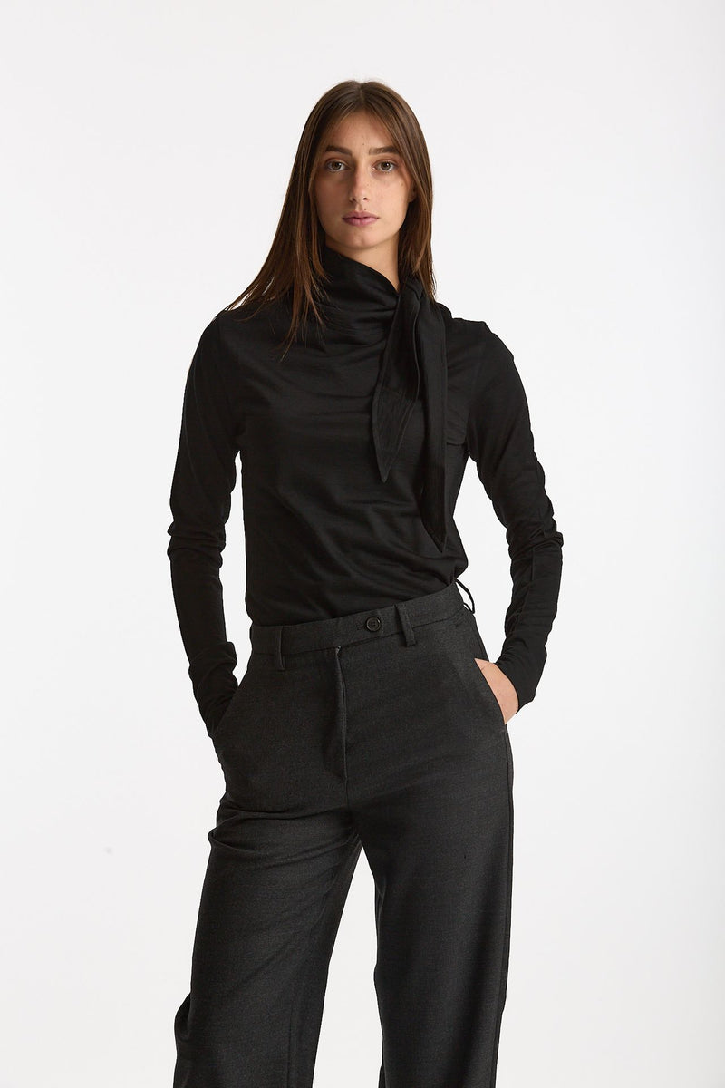 Maglia collo alto TESSA nero donna Grifoni - 1