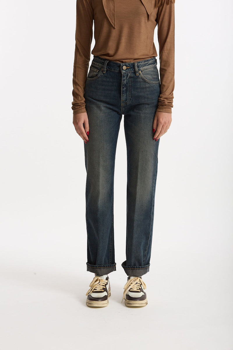 Jeans regular REVEL lavaggio medio scuro donna Grifoni - 1