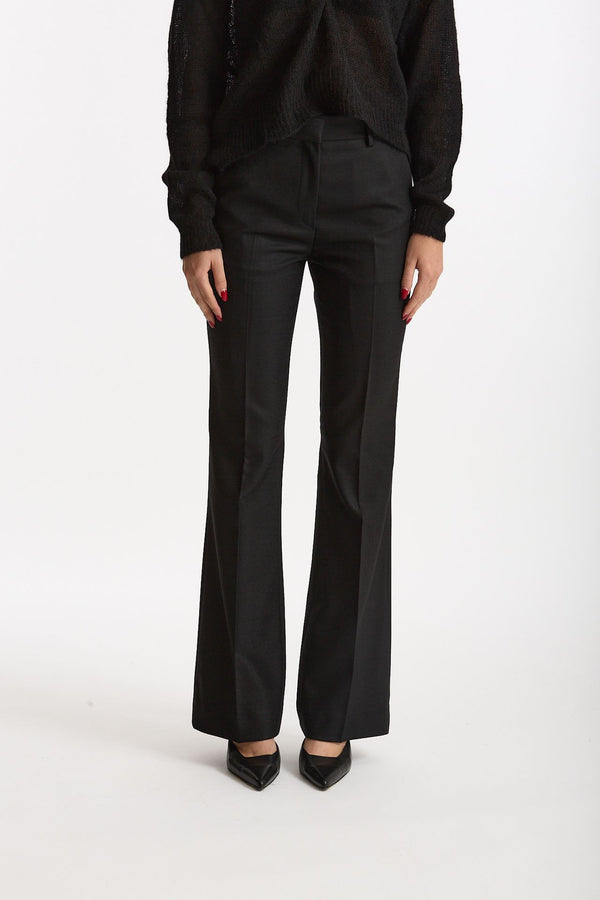 Pantalone flare nero donna Grifoni