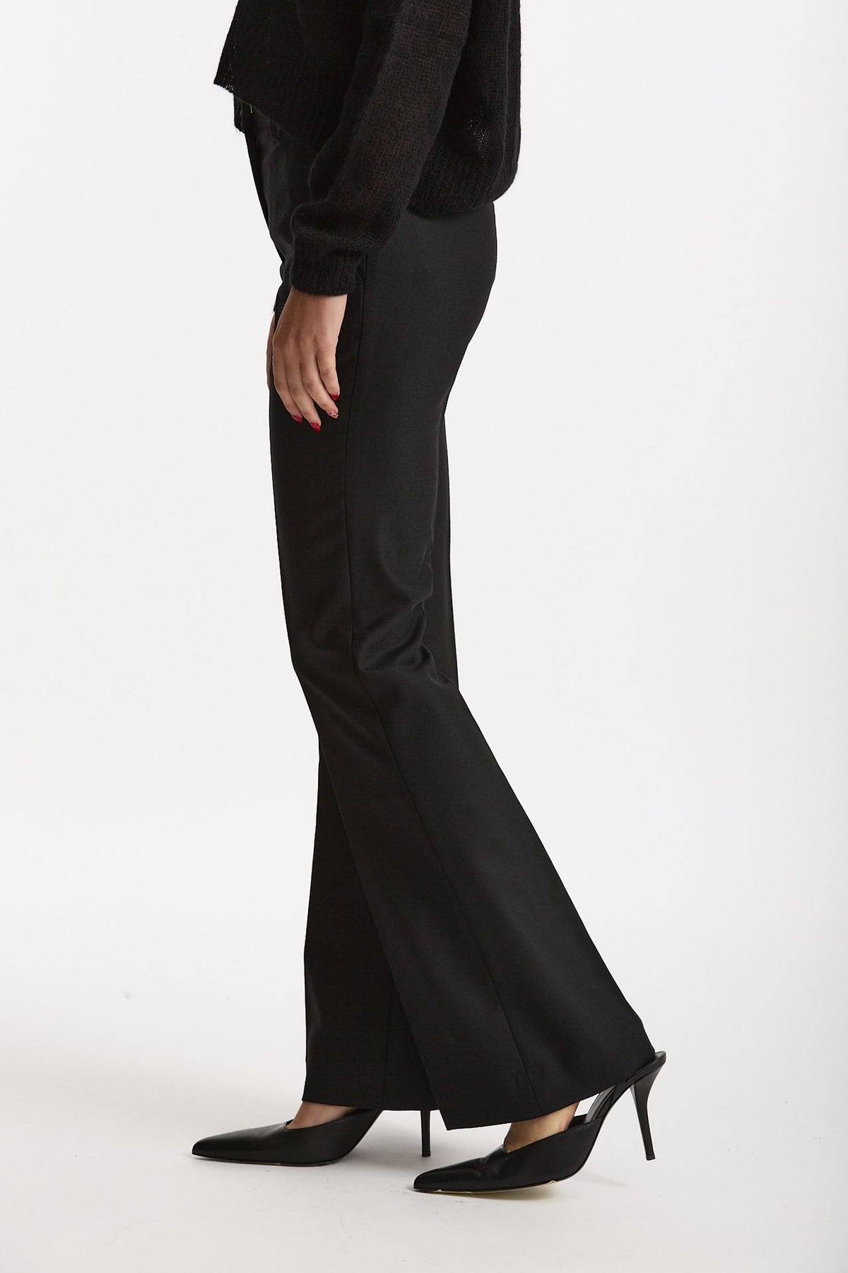 Pantalone flare nero donna Grifoni - 2
